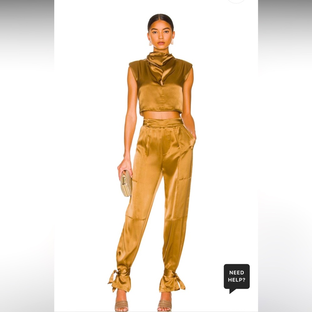 NICHOLAS silk pants